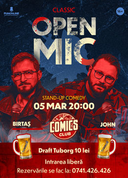 Stand-up Comedy OPENMIC la ComicsClub!