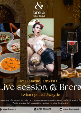 Live Session @Brera | Invitat Special: Jazzy Jo