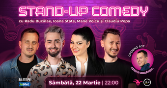 The Fool: Stand-up comedy cu Radu Bucălae, Ioana State, Mane Voicu și Claudiu Popa