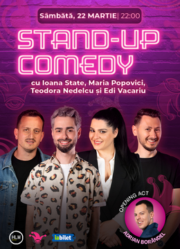 The Fool: Stand-up comedy cu Radu Bucălae, Ioana State, Mane Voicu și Claudiu Popa