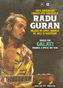 Galați: Concert/Șpriț cu Radu Guran