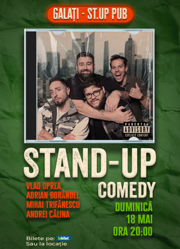 Galati: Stand-up comedy cu Oprea, Călina, Borândel și Trifănescu