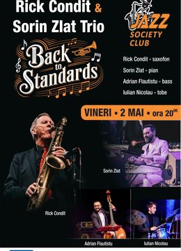 Galati:  Concert Rick Condit & Sorin Zlat Trio -" Back To Standards "