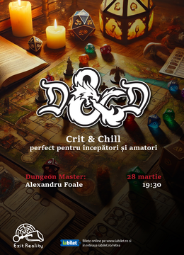 Timisoara: Crit & Chill – Sesiuni de D&D pentru începători & amatori