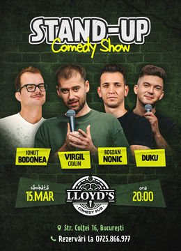 Stand-up Comedy cu Virgil Ciulin, Ionuţ Bodonea, Bogdan Nonic & Duku