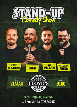 Stand-up Comedy cu Edi Vacariu, Bogzi, George Dumitru & Octavian Preda