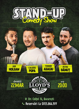 Stand-up Comedy cu Claudiu Popa, Teodor Abagiu, Petre Dănuț & Jan Holban