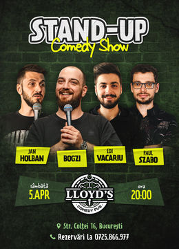 Stand-up Comedy cu Edi Vacariu, Paul Szabo, Bogzi & Jan Holban