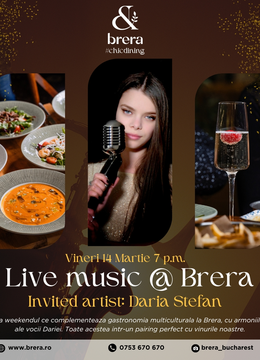 Live Music @Brera | Invited artist: Daria Stefan