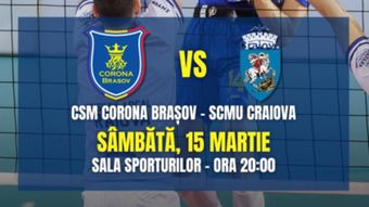 Brasov: Volei masculin CSM Corona Brașov - SCMU Craiova