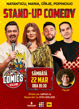 Stand-up Comedy cu Maria, Natanticu, Mirel și Cîrje la ComicsClub!