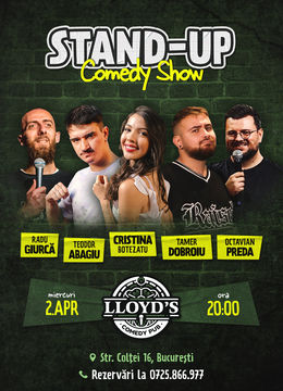 Stand-up Comedy cu Teodor Abagiu, Radu Giurcă, Cristina Botezatu, Octavian Preda & Tamer Dobroiu