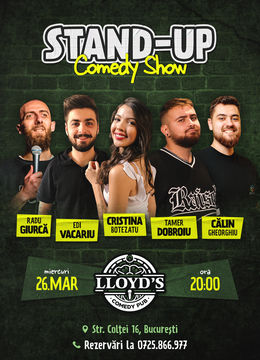 Stand-up Comedy cu Edi Vacariu, Radu Giurcă, Cristina Botezatu, Călin Gheorghiu & Tamer Dobroiu