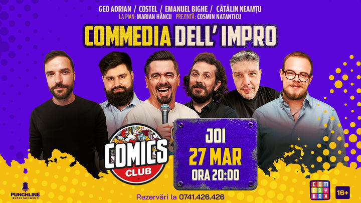 IMPROSHOW - "Comedia Dell Impro" (Invitat Costel) la ComicsClub!