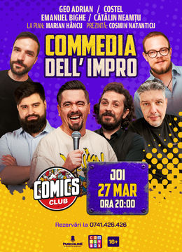 IMPROSHOW - "Comedia Dell Impro" (Invitat Costel) la ComicsClub!