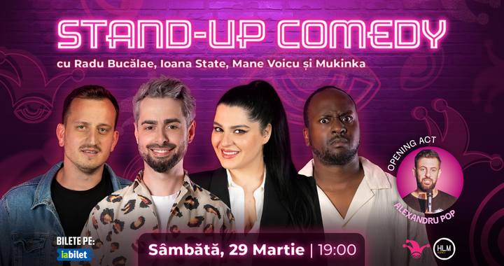 The Fool: Stand-up comedy cu Radu Bucălae, Ioana State, Mane Voicu și Mukinka