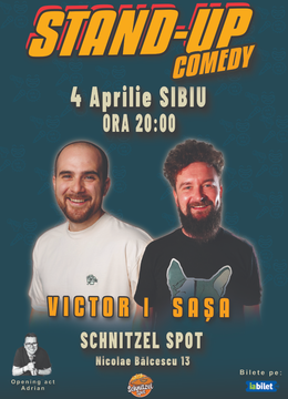 Sibiu: Stand-Up Comedy cu Victor Băra și Sașa Ciobanu