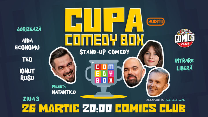 CUPA COMEDYBOX la ComicsClub! (A treia zi de calificări)