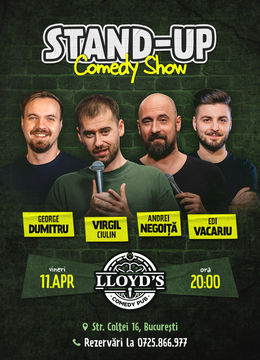 Stand-up Comedy cu Edi Vacariu, Virgil Ciulin, George Dumitru & Andrei Negoiță