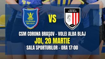 Brasov: Volei feminin CSM Corona Brasov - Volei Alba Blaj