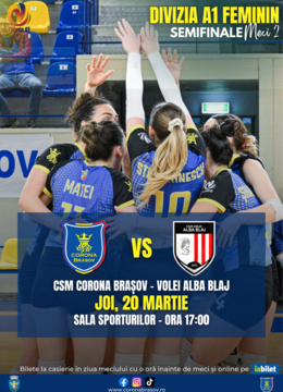 Brasov: Volei feminin CSM Corona Brasov - Volei Alba Blaj