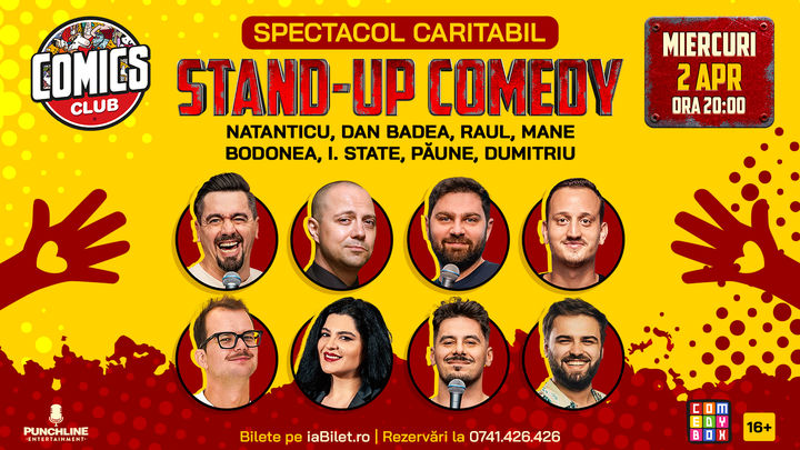 Stand-up Comedy Show CARITABIL la ComicsClub!