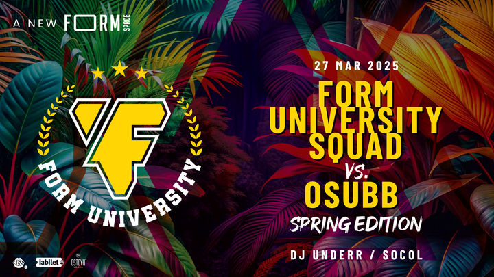 FORM University Party with DJ Underr at FORM Space