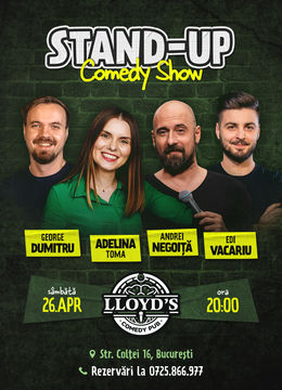 Stand-up Comedy cu George Dumitru, Edi Vacariu, Andrei Negoiță & Adelina Toma