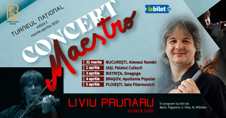 Bistrița: CONCERT CAMERAL -Liviu Prunaru