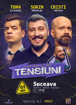 Suceava | Stand-up Comedy cu Toma, Cristi & Sorin Pârcălab