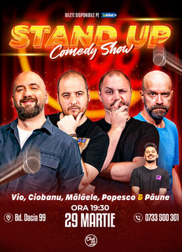 Stand up Comedy cu Vio, Andrei Ciobanu, Mălăele, Popesco - Florentin Păune la Club 99