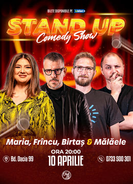 Stand up Comedy cu Maria Popovici, Frîncu, Birtaș & Mălăele la Club 99