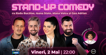The Fool: Stand-up comedy cu Radu Bucălae, Ioana State, Mane Voicu și Geo Adrian