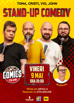 Stand-up cu Cristi, Toma, Vio și John la ComicsClub!