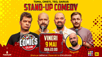 Stand-up cu Cristi, Toma, Teo și Darius la ComicsClub!