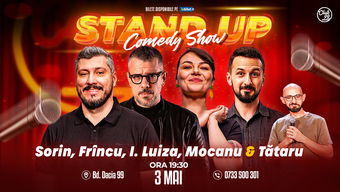 Stand up Comedy cu Sorin Pârcălab, Frîncu, Ioana Luiza, Mocanu - Bogdan Tătaru la Club 99