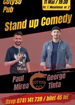 Mioveni: Stand-up Comedy 2.0 A.I. Umor cu George Țintă și Paul Mirea