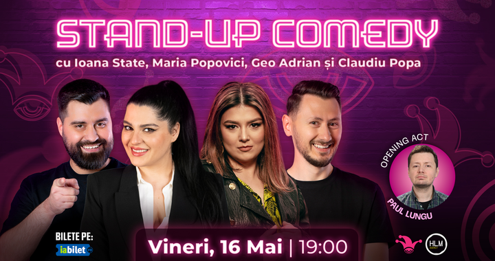 The Fool: Stand-up comedy cu Maria Popovici, Ioana State, Geo Adrian și Claudiu Popa