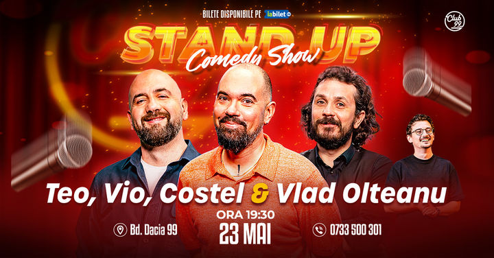Stand up Comedy cu Teo, Vio, Costel - Vlad Olteanu