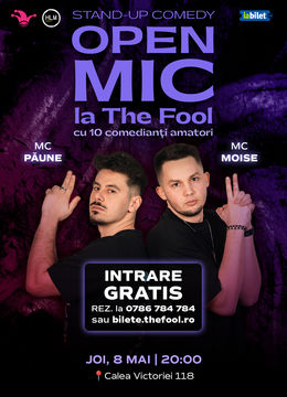 Open Mic InstaFool: MCs Moise & Păune