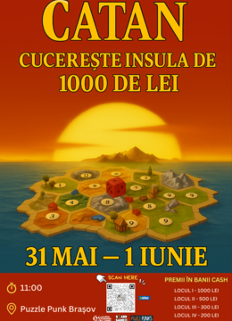 Brasov: Turneu Catan - Cucerește insula de 1000 Lei - Boardgame