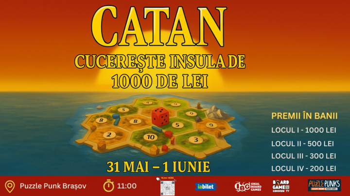 Brasov: Turneu Catan - Cucerește insula de 1000 Lei - Boardgame