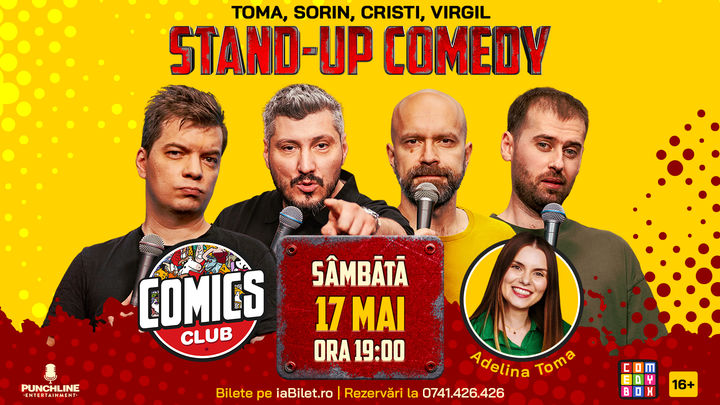 Stand-up cu Cristi, Toma, Sorin și Virgil la ComicsClub!