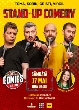 Stand-up cu Cristi, Toma, Sorin și Virgil la ComicsClub!