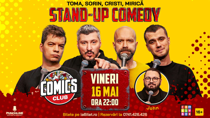 Stand-up cu Cristi, Toma, Sorin și Mirică la ComicsClub!