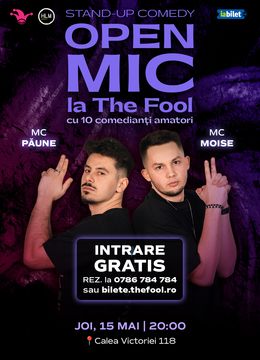 Open Mic InstaFool: MCs Moise & Păune