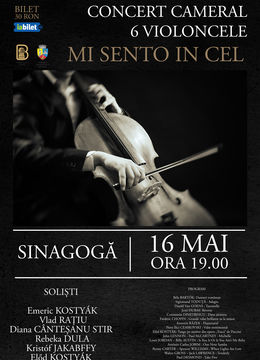 Bistrita: Mi Sento In Cel' - Concert Cameral cu sextetul de violoncele Cell'Opera