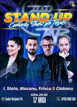 Stand up Comedy cu Ioana State, Mocanu, Frîncu & Andrei Ciobanu la Terasa Club 99 TNB
