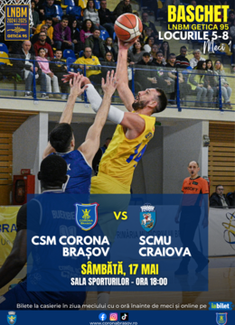 Brasov: Baschet CSM Corona Brasov - SCMU Craiova