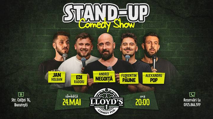 Stand-up Comedy cu Rădoiu, Păune, Nego, Popică & Holban